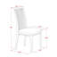 L'ensemble 5 pièces de table et chaises de cuisine comprend une table de salle à manger ronde et 4 chaises en lin, blanc lin