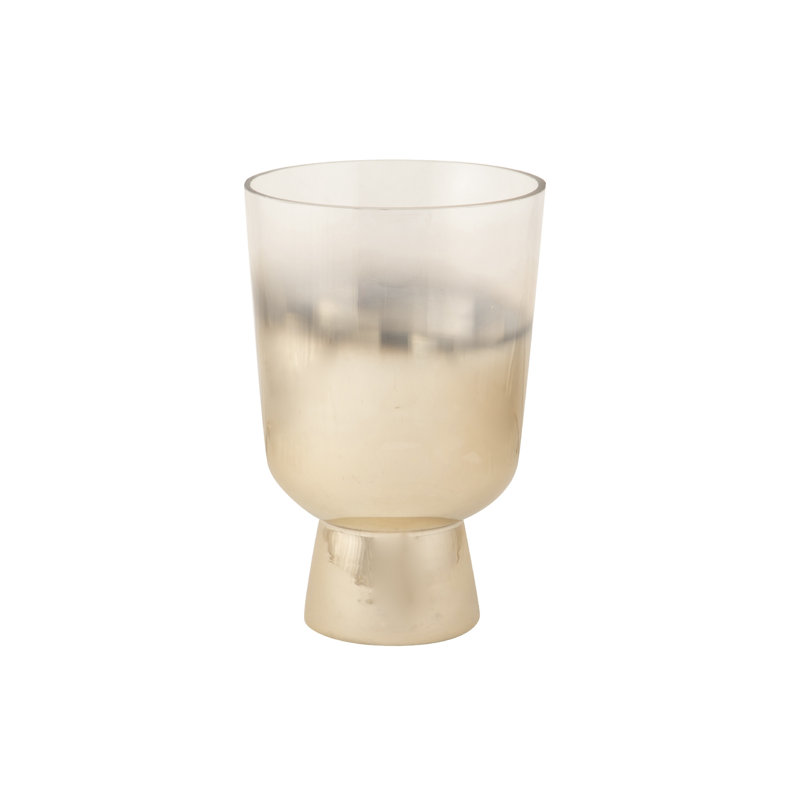 Philbrick Glass Table Vase, 30cm H x 20cm W x 12cm D, Silver