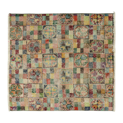 One-of-a-Kind 2'3x2'4 Hand Knotted Area Rug