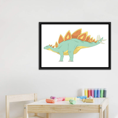 Stegosaurus, dessin au crayon avec couleur numérique par Alice Turner - impression d'art graphique