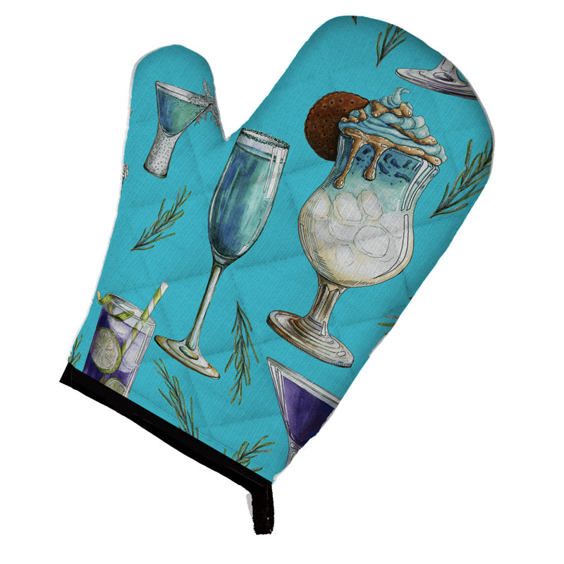 Caroline's Treasures Oven Mitt, Blue
