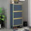 Range-chaussures 3 portes en métal, armoire de rangement pour chaussures moderne autoportante