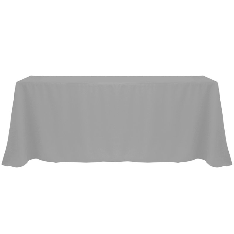 Solee Solid Color Tablecloth, 108" x 156", 1, Charcoal