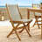 Vienna Outdoor Patio Teak And Rope Folding Chairs Set Of 4 In Natural-105239676