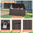 Medjidi 78 Gallon Resin Deck Box, Lockable Patio Outdoor Storage Box -1827648321