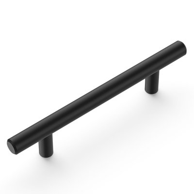Bar Pulls Collection Pull - 3-3/4" Center to Center Cabinet Pull Matte Black - Contemporary, Minimalist Hardware for Drawers & Cabinets