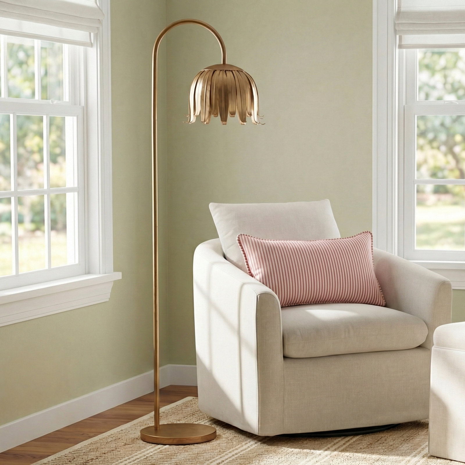 Avdhesh 61" Floor Lamp, Brown