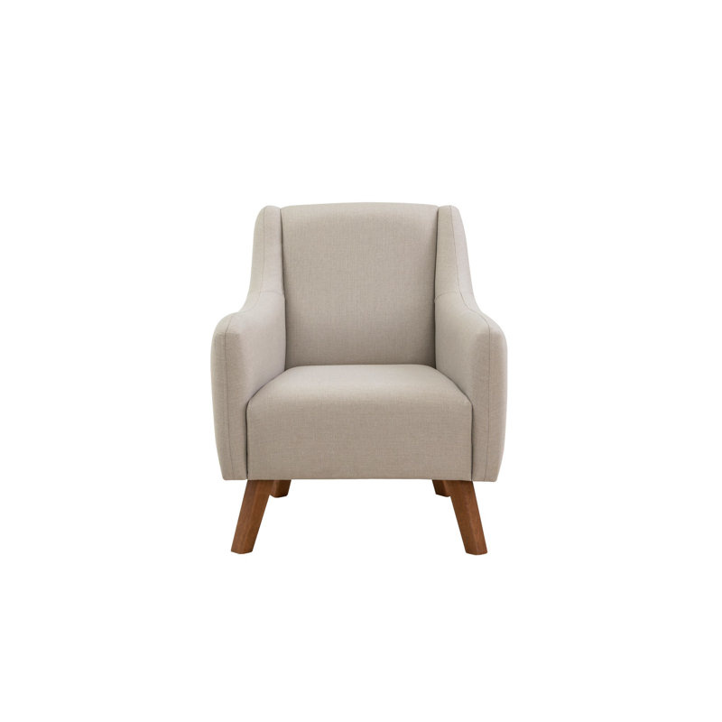 Fauteuil à oreilles, Mélange de polyester beige
