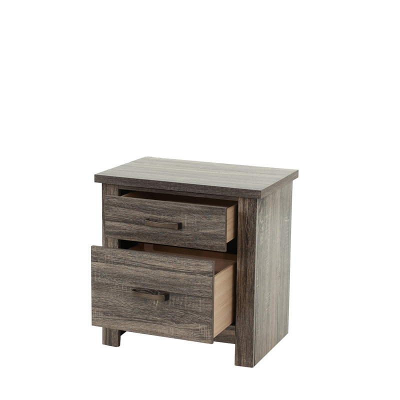 Table de chevet en chêne gris