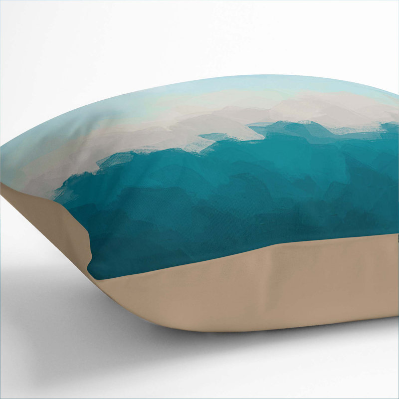 Square Throw Cushion, Stone, 40cm H x 40cm W x 15cm D