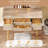 4-Drawer Vanity Desk With LED Mirror & Carved Details, Fluted Makeup Table With Metal Legs And PU Stool, Jewelry Storage For Bedroom