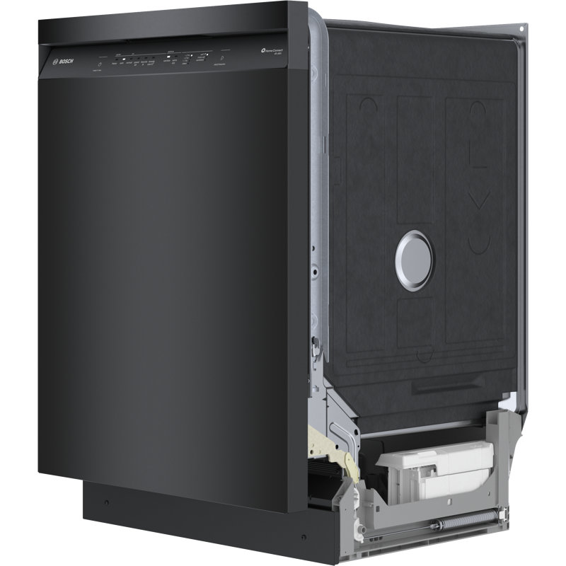 24" Recessed Handle 300 Series Dishwasher, Black