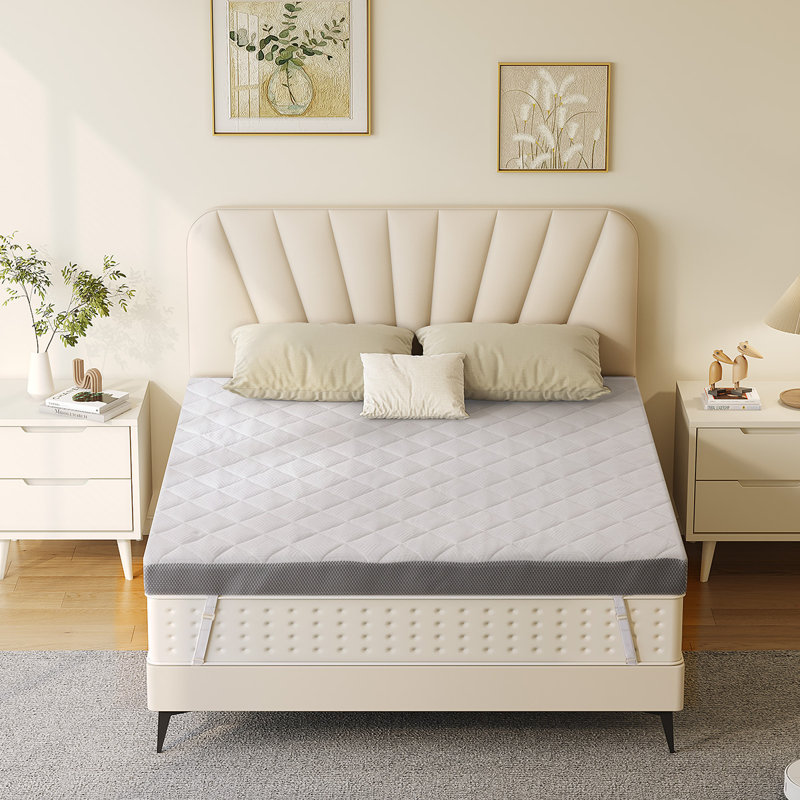 Memory Foam Topper 7.5 Cm Height , Breathable 3D Mesh Cover, Comfortable Mattress Topper For Box Spring Bed And Uncomfortable Beds Sofa Bed