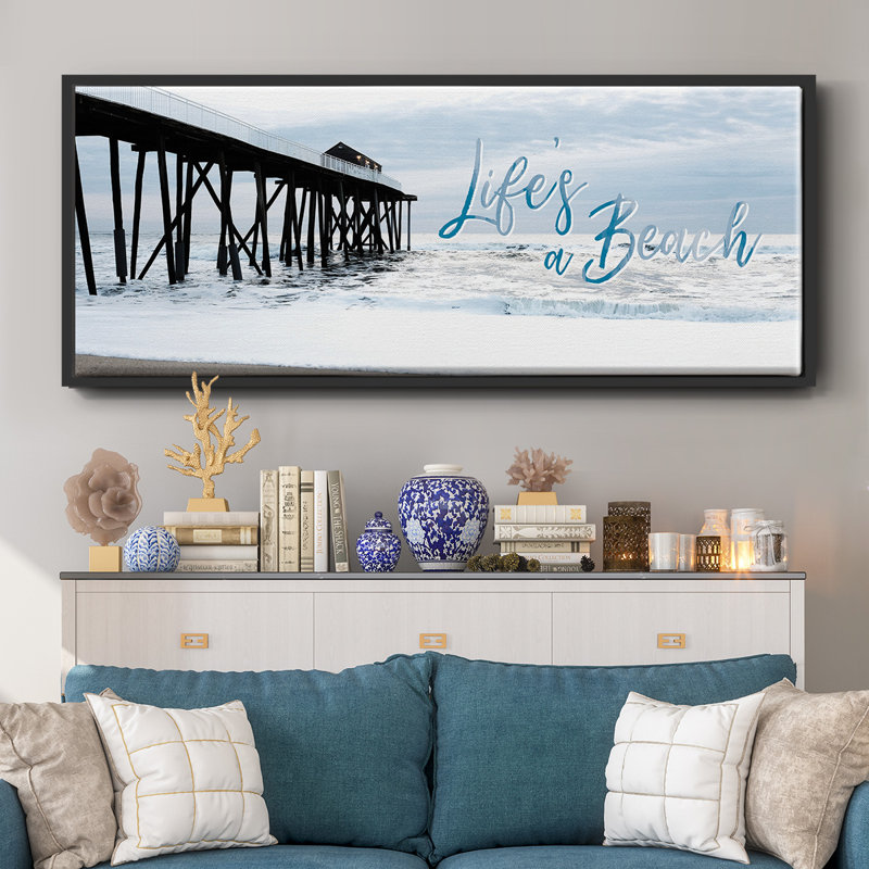 Life's a Beach- Framed Canvas