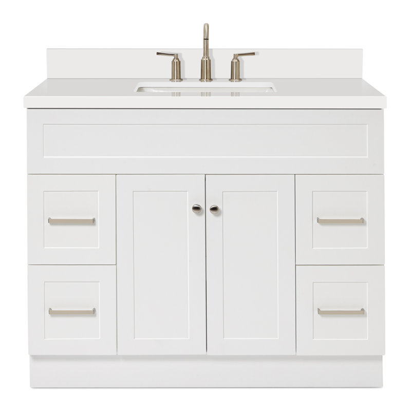 Ensemble de meuble-lavabo simple 43 po Hamlet, Blanc