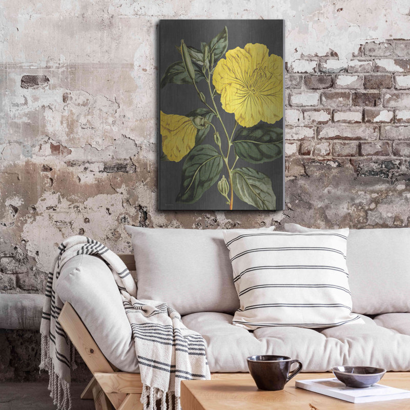«Yellow Vine» par Lettré et doublé, H 36 po x l 24 po