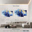 Avery abstrait bleu et jaune-108823650