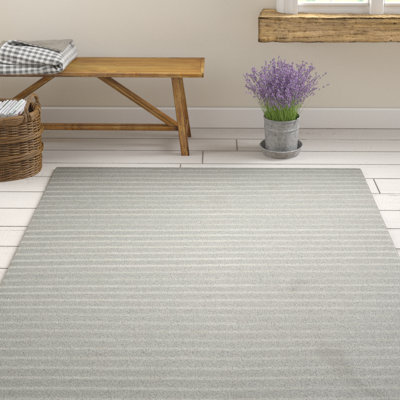 Zelda Striped Wool Hand Woven 152cm X 244cm Area Rug