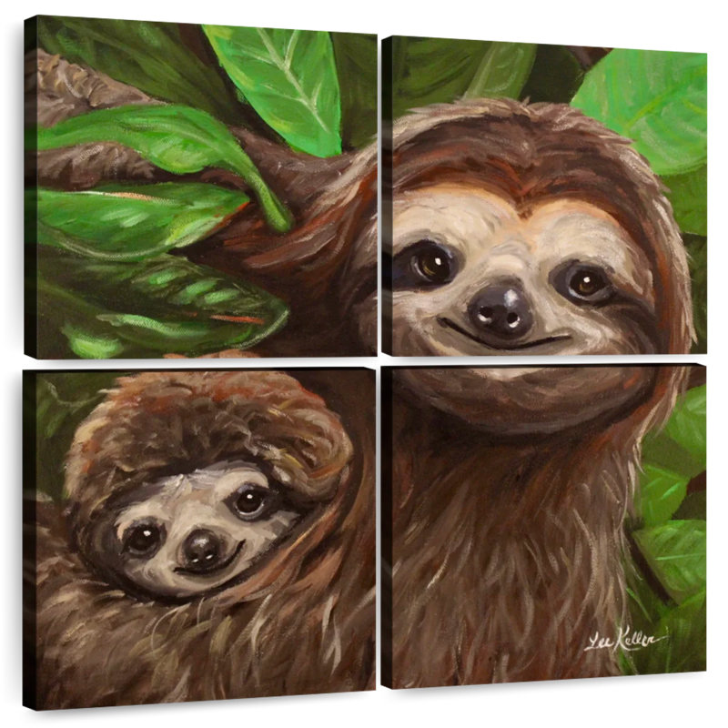 Brampt Sloth All Smiles, 26" H x 26" W