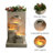 3-Tier Cascading Outdoor Water Fountain with Planter and Built-In LED Lights – Decorative Garden or Patio Feature-190328791