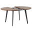 BOVINA Extendable Round Metal Base Dining Table