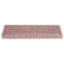Braxter Non-Slip White and pink Stair Tread