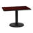 Carrus Rectangular Laminate Dining Table Top with Round Base-1464009583-1464009581