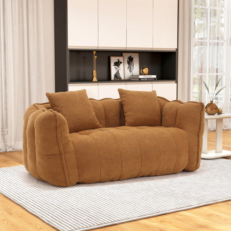 Fauteuil à billes et chaise longue Boneless, Jaune