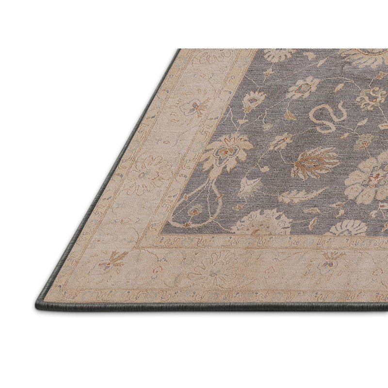 Tapis oriental beige / bleu Manderup, Tapis de couloir 2 pi x 5 pi