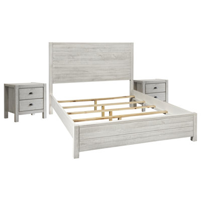 Antonnio 3 Piece Bedroom Set with Bed, Headboard, and Nightstand