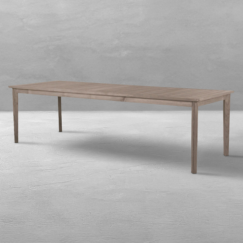 Woodlawn Teak Dining Table, 40" W x 110" L x 31" H, Oyster Teak