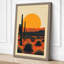 Desert at Sunset Rustic - Wrapped Canvas-1384137348-1384137363