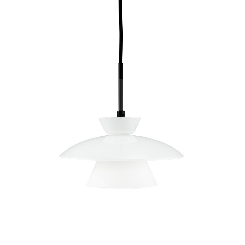 1 - Light White Single Pendant, 10.7" H x 20" W x 20" D