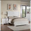 Table de chevet 2 tiroirs blanc
