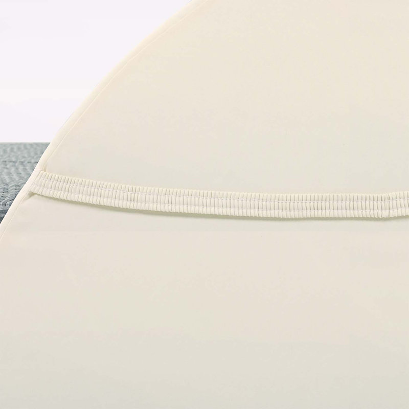 Chaise longue inclinable en rotin avec dossiers réglables Out exceptionnelle, Beige, Gris