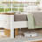 Farmhouse Upholstered Platform Queen Size Bed Frame with LED Lights and Charging Station-1290248944-1290248947
