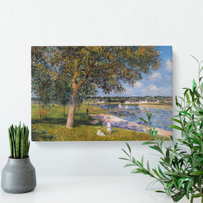 Walnut Tree In A Thomery Field by Alfred Sisley - Wrapped Canvas