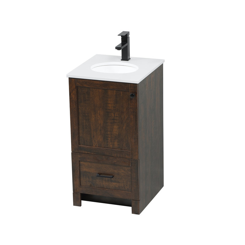 Ensemble de meuble-lavabo simple 19 po Soma, Expresso, Blanc