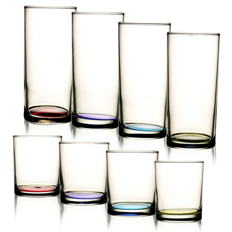 265ml Drinking Glass Set, Purple