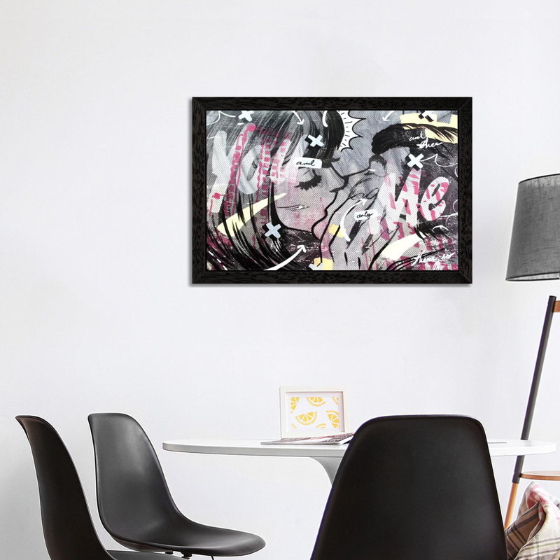 And Only 1 Piece Wall Art on Canvas, 152.5 cm H x 101.5 cm W, Black Floater Framed