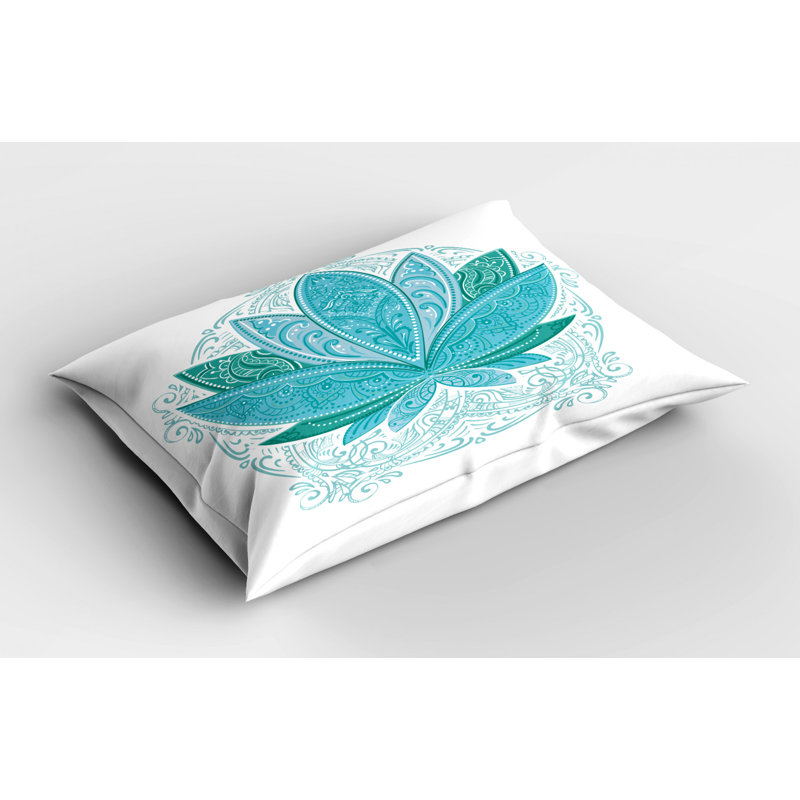 Tea Polyester Floral Sham Set, King