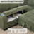 L-Shaped Sectional Sofa Bed with Pull-Out Bed & Storage-745014675