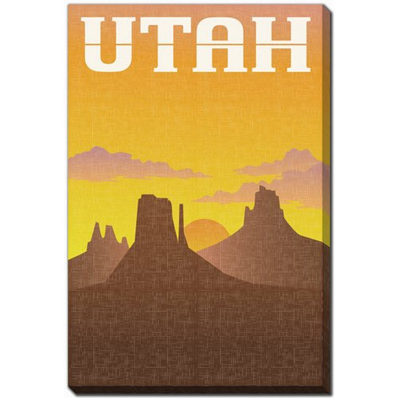 Affiche de l'Utah State, H 20 po x l 16 po