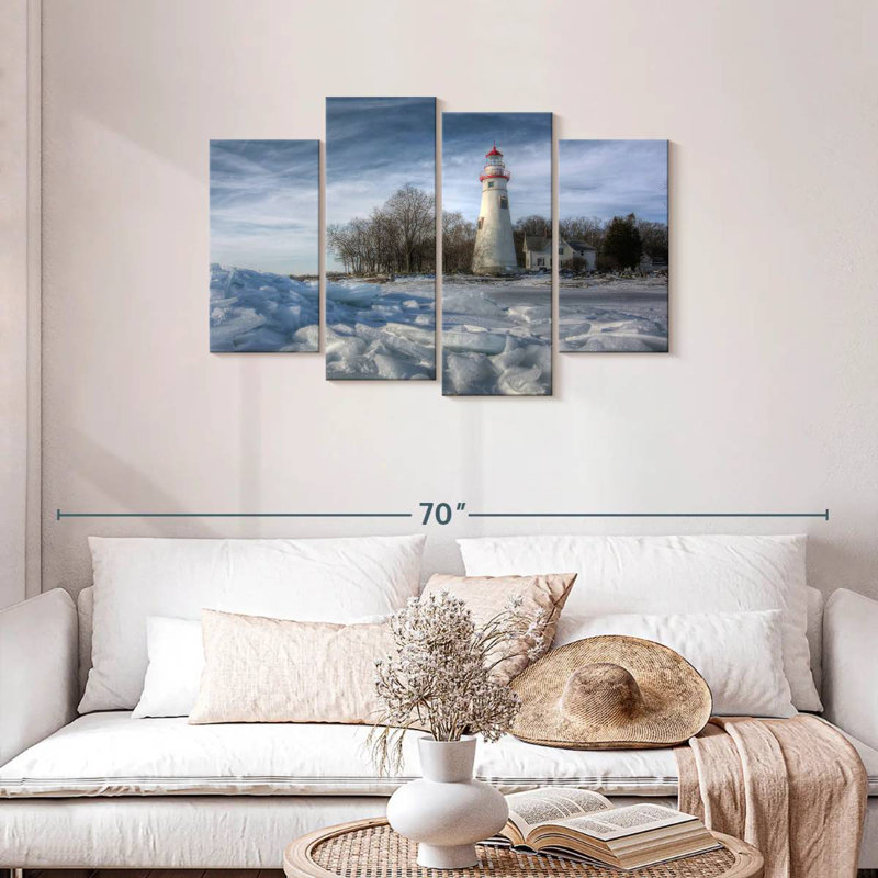 Aletra Winter au phare de Marblehead, H 27 po x l 43 po
