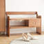 Banc de rangement et de rangement pour chaussures en bois de cerisier de style nordique