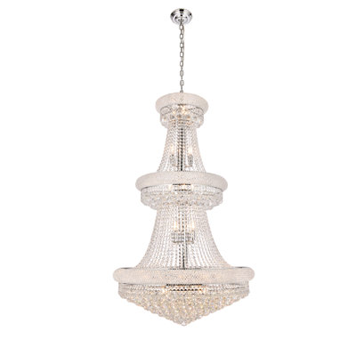 Elegant Lighting Primo 32 light Chrome Chandelier Clear Royal Cut Crystal