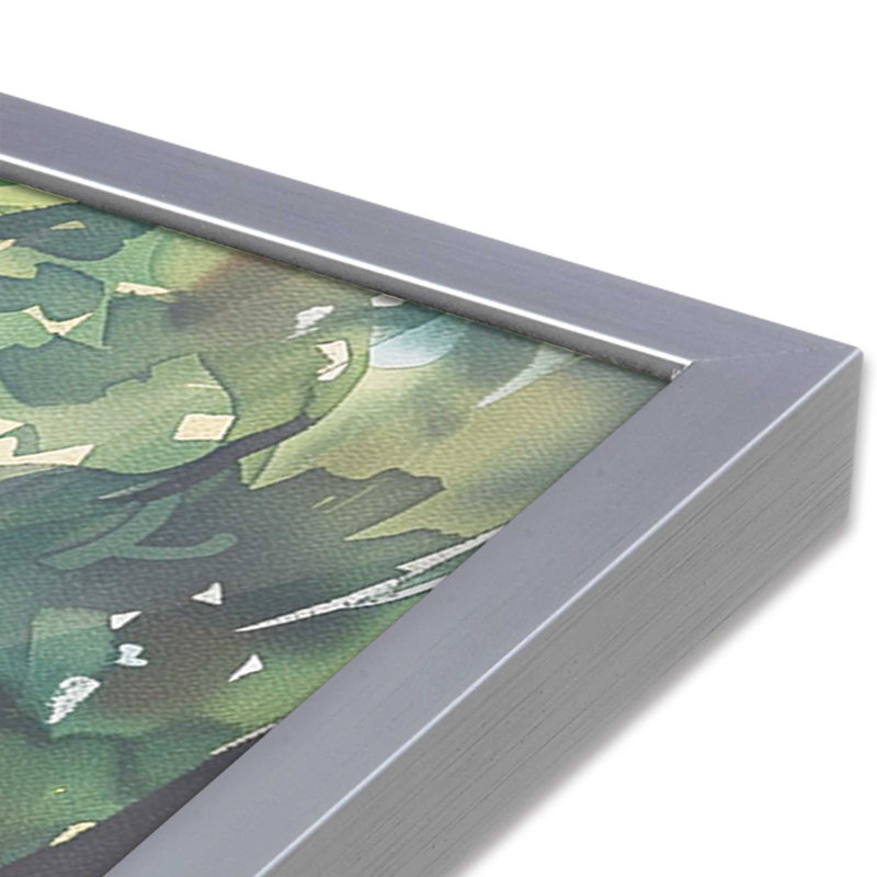 «Coastal Greeting V2», impression encadrée sur papier par Azure Artisanal Studio, Chrome poli
