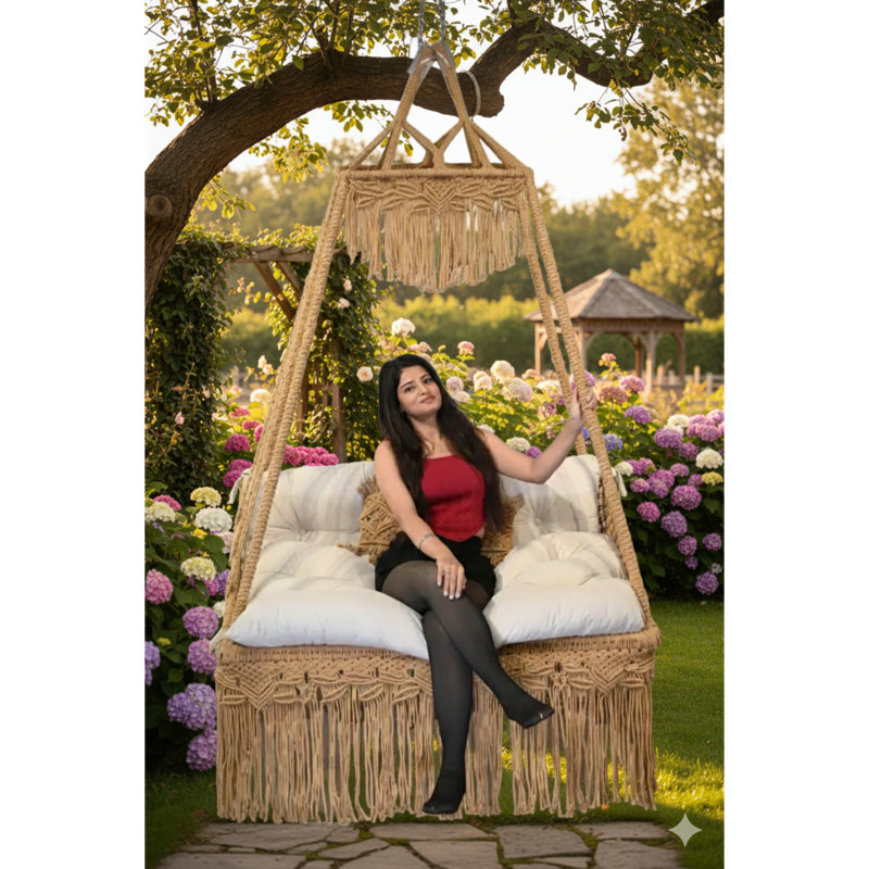 2 Person Porch Swing with Canopy