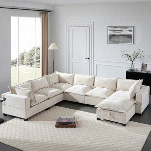 Canapé surdimensionné en chenille de 118 po