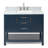 43'' Single Bathroom Vanity with Carrara Marble Top-55794975